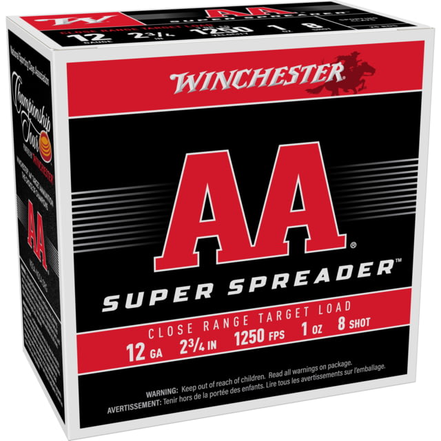 Winchester Ammunition Winchester AA Super Spreader Shotshells 12ga 2-3/4 1oz 1250 Fps 25/ct chester Ammunition Winchester AA Super Spreader Shotshells 12ga 2-3/4 1oz 1250 Fps 25/ct Ammo