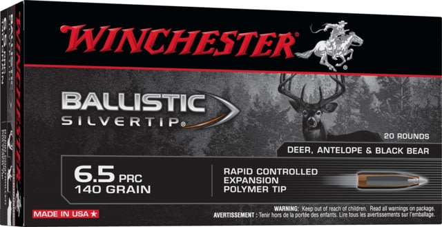 chester Ballistic Silvertip 6.5 PRC 140 Grain Silvertip Brass Cased Rifle 20 Rounds Ammo