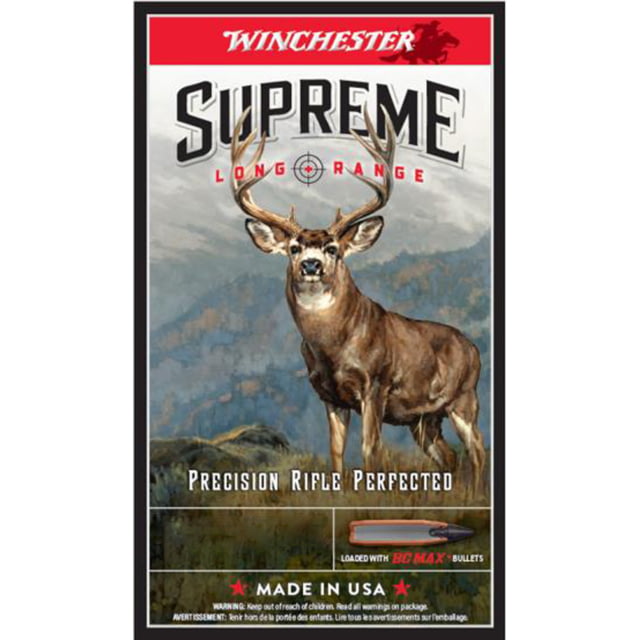 Winchester BC Max SPRG 195 gr Brass Rifle Ammo 20 Round