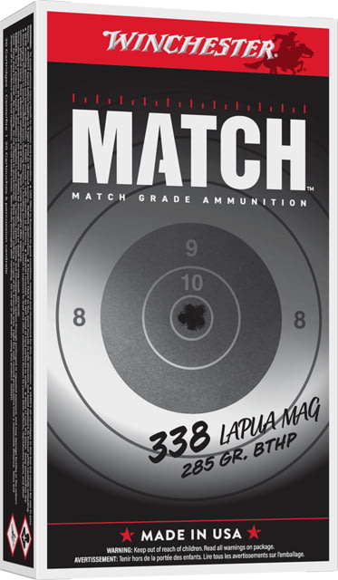 Winchester BTHP .338 Lapua Magnum Ammo