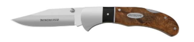Winchester Folding Knife with Burl Wood Handle