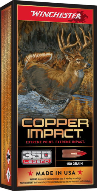 chester Deer Season XP Copper Impact .350 Legend 150 Grain Extreme Point Centerfire Rifle 20 Round Ammo