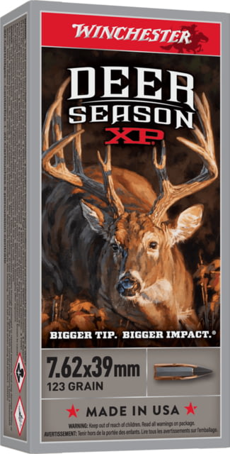 chester Deer Season XP LINE EXTENSIONS 7.62x39 Mm 123 Grain Extreme Point Polymer Tip Centerfire Rifle 20 Rounds X76239DS Ammo