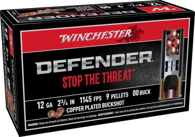 Winchester Defender 12 Gauge Buckshot Ammo