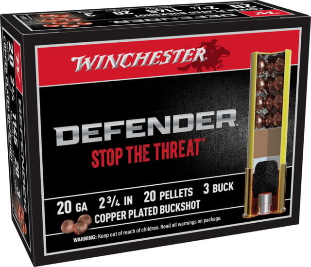 Winchester Defender 20 Gauge Buckshot Ammo