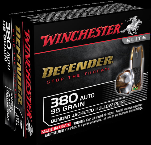Winchester Defender .380 ACP Pistol Ammo