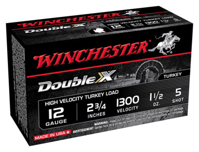 Winchester Double X 12 Gauge 1 1/2 oz 2.75in Centerfire Shotgun Ammo 10 Rounds STH125 - Winchester