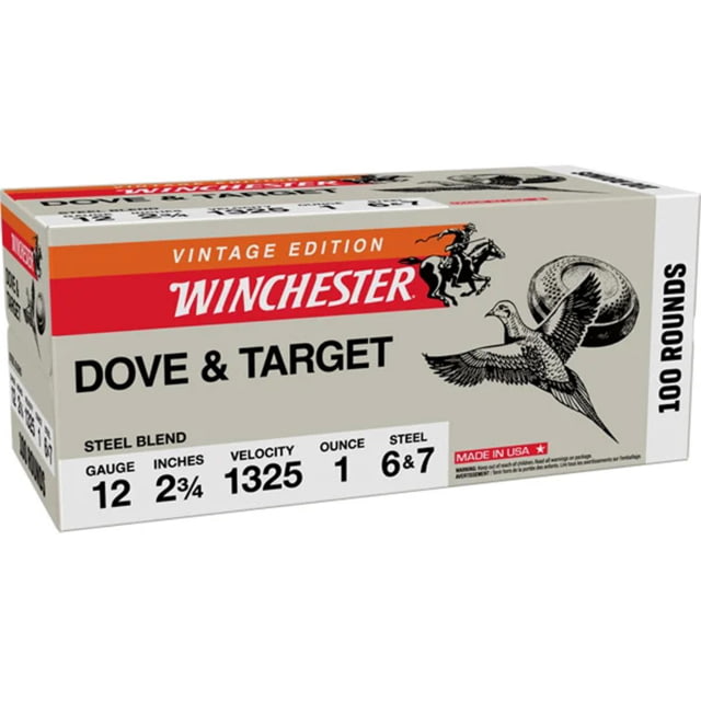 chester Dove & Target Steel 12 Gauge 1oz 2 3/4in Shotgun 6 & 7 Blend 100 Rounds 1102915 Ammo