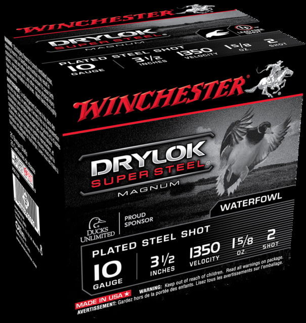chester Drylok Super Steel 10 Gauge 1 5/8 Oz 3.5in Centerfire Shotgun 25 Rounds XSC102 Ammo