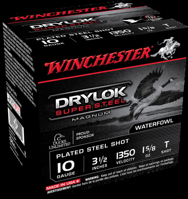 chester Drylok Super Steel 10 Gauge 1 5/8 Oz 3.5in Centerfire Shotgun 25 Rounds Ammo