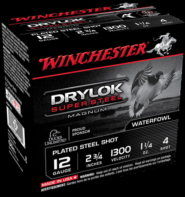 chester Drylok Super Steel 12 Gauge 1 1/4 Oz 2.75in Centerfire Shotgun 25 Rounds Ammo