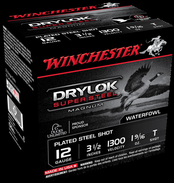 Winchester Drylok Super Steel 12 Gauge 1 9/16 Oz 3.5in Centerfire Shotgun Ammo 25 Rounds XSC12LT chester Drylok Super Steel 12 Gauge 1 9/16 Oz 3.5in Centerfire Shotgun 25 Rounds XSC12LT Ammo