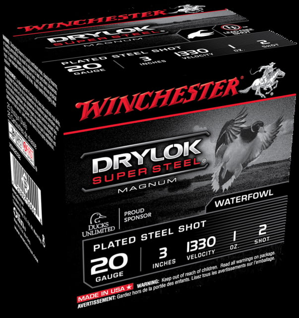 chester Drylok Super Steel 20 Gauge 1 Oz 3in Centerfire Shotgun 25 Rounds Ammo