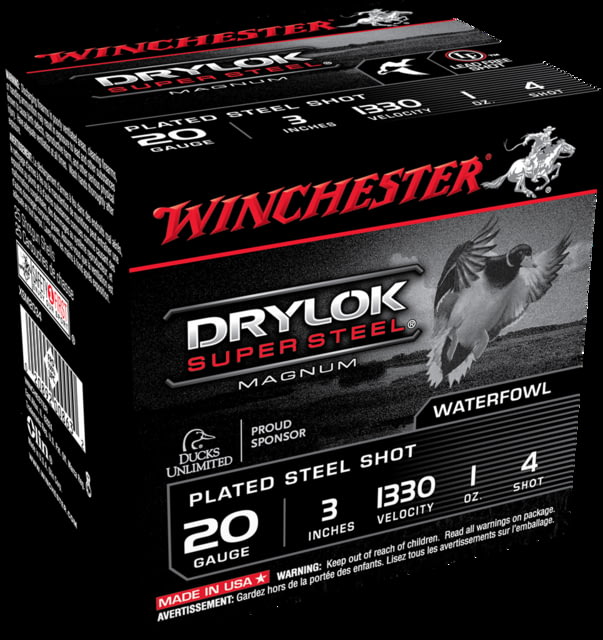 chester Drylok Super Steel 20 Gauge 1 Oz 3in Centerfire Shotgun 25 Rounds Ammo