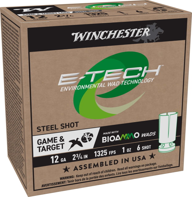 chester E-TECH Shotshells 12 Gauge 1 Oz 2-3/4in Shotgun 25 Rounds Ammo
