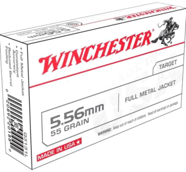 chester Lake City M193 Rifle 5.56mm 55gr FMJ 3240 Fps 1000/ct Case Ammo