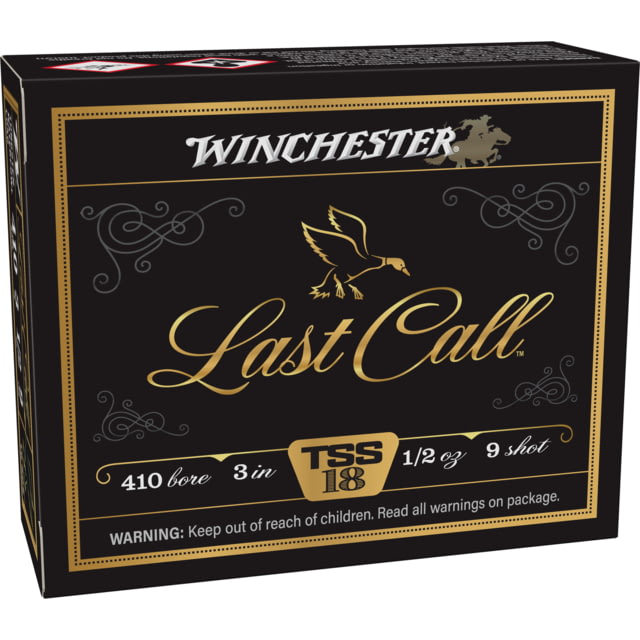 Winchester Last Call TSS .410 Gauge 1/2 oz 3 inch Shotgun Ammo #9 10 Rounds - Winchester