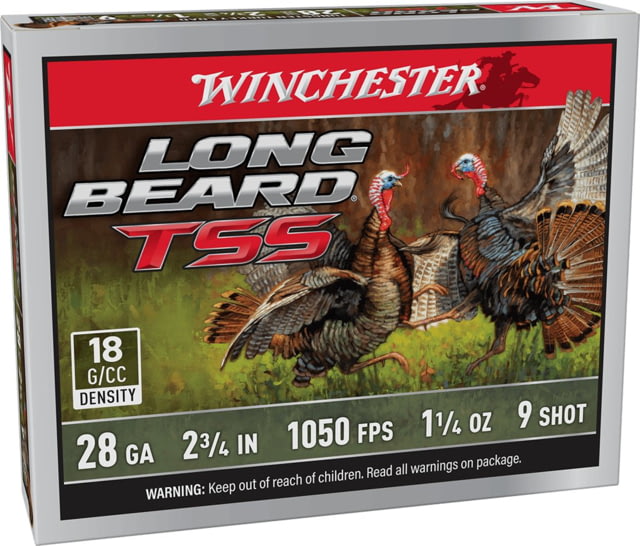 chester Long Beard TSS 28 Gauge 1-1/4oz #9 2.75 Shotgun 5 Rounds Ammo