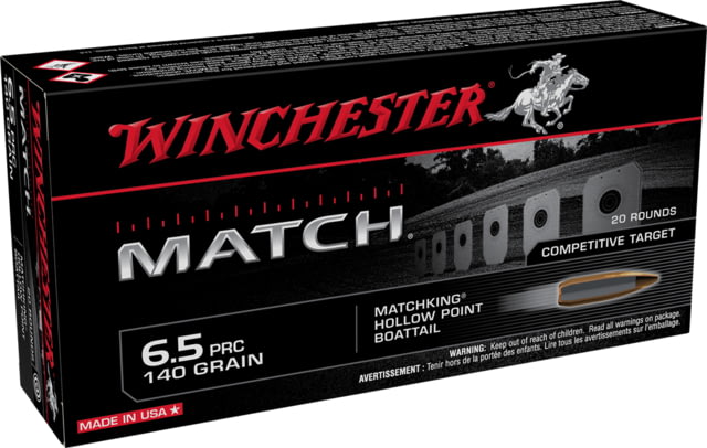 chester Match 6.5 PRC 140 Grain Boattail HP Centerfire Rifle 20 Round Ammo