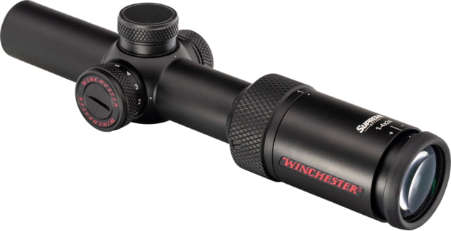 Winchester Optics Supreme 1-4x24mm 30mm Tube IR Rifle Scope Second Focal Plane Illuminated Etched Reticle Matte Black - Winchester Optics