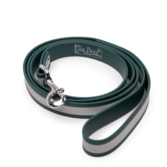 King Buck Waterproof Soft-touch Reflective Leash Deep Teal 6 foot
