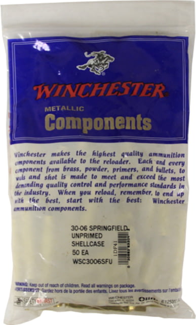 Winchester Rifle Brass  Springfield Unprimed 50/Pack