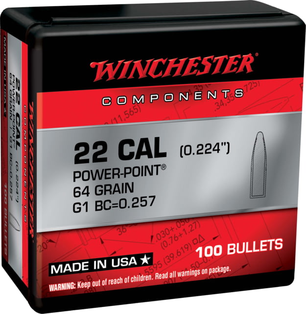 Winchester .223 Rem 64 Grain Rifle Bullets