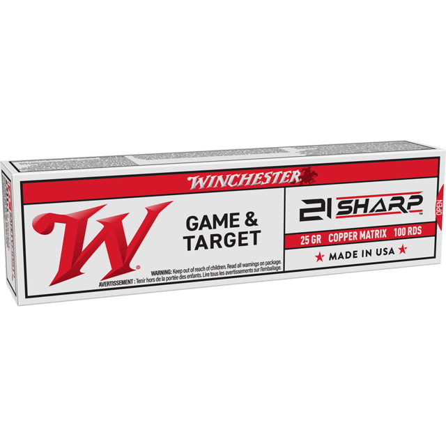 Winchester 21 Sharp Rimfire Ammo - 100 Rounds