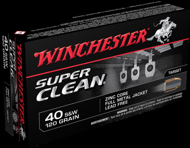 Winchester Super Clean .40 S&W Ammo 50 Rounds