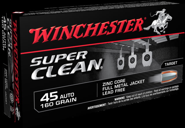 Winchester Super Clean .45 ACP Ammo 50 Rounds