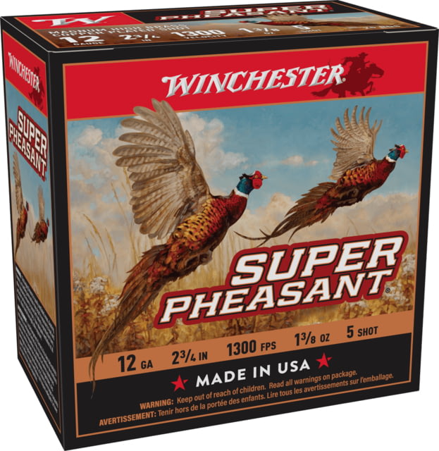 chester Super Pheasant 12 Gauge 1 3/8 Oz 2.75in Centerfire Shotgun 25 Rounds Ammo