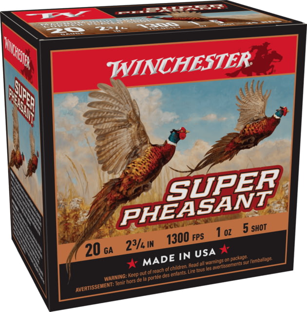 chester Super Pheasant 20 Gauge 1 Oz 2.75in Centerfire Shotgun 25 Rounds X20PH5 Ammo