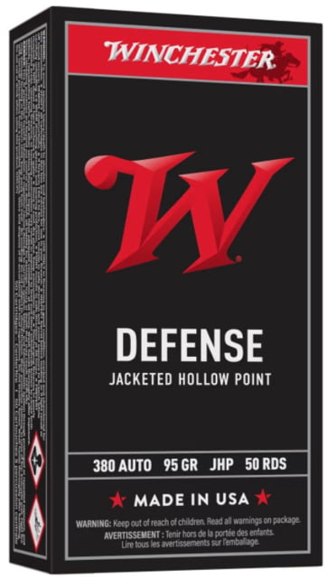 chester Super-X Handgun .380 ACP 95 Grain Jacketed Hollow Point Centerfire Pistol 50 Rounds Ammo