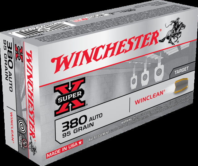 Winchester Super-X .380 ACP Handgun Ammo