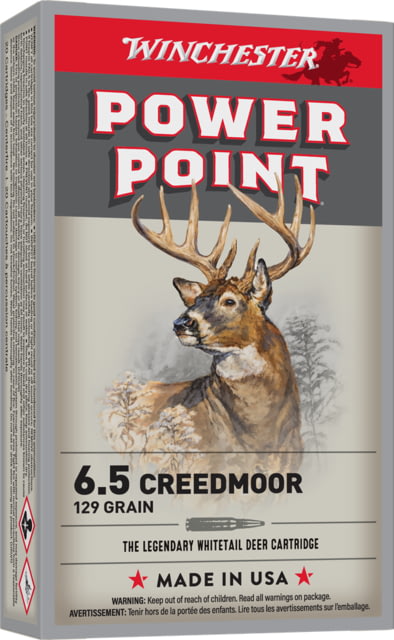 chester SUPER X LINE EXTENSIONS 6.5 Creedmoor 129 Grain Power-Point Centerfire Rifle 20 Rounds Ammo