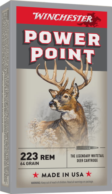 chester Super-X RIFLE .223 Remington 64 Grain Power-Point Brass Cased Centerfire Rifle 20 Rounds Ammo