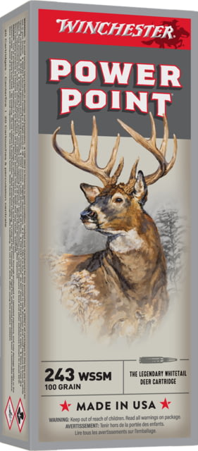 Winchester Super-X RIFLE .243 Winchester Super Short Magnum 100 Grain Power-Point Brass Cased Centerfire Rifle Ammo 20 Rounds chester Super-X RIFLE .243 Winchester Super Short Magnum 100 Grain Power-Point Brass Cased Centerfire Rifle 20 Rounds Ammo