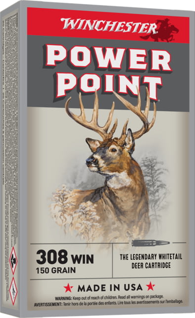 chester Super-X RIFLE .308 Winchester 150 Grain Power-Point Brass Cased Centerfire Rifle 20 Rounds Ammo