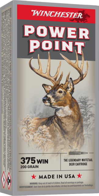 chester Super-X RIFLE .375 Winchester 200 Grain Power-Point Brass Cased Centerfire Rifle 20 Rounds Ammo
