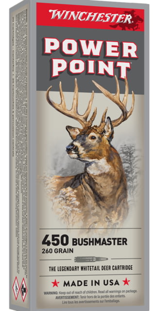 Winchester Super-X .450 Bushmaster Ammo 20 Rounds