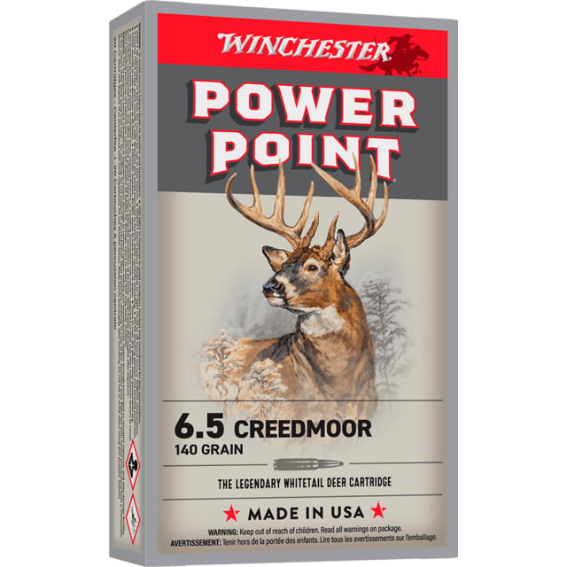 chester Super-X 6.5mm Creedmoor 140 Grain Power Point Brass Cased Centerfire Rifle 20 Rounds Ammo