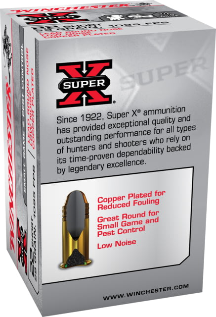 chester Super-X RIMFIRE .22 Winchester Magnum Rimfire 40 Grain Jacketed Hollow Point Rimfire 150 Rounds X22MH150 Ammo