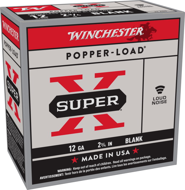 chester Super-X Shotshell 12 Gauge 0 Grain 2.75in Blank 25 Rounds Ammo