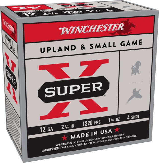 chester Super-X Shotshell 12 Gauge 1 1/4 Oz 2.75in Centerfire Shotgun 25 Rounds Ammo