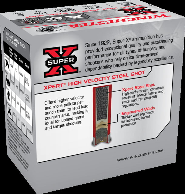 chester Super-X Shotshell 12 Gauge 1 1/8 Oz 2.75in Centerfire Shotgun 25 Rounds Ammo