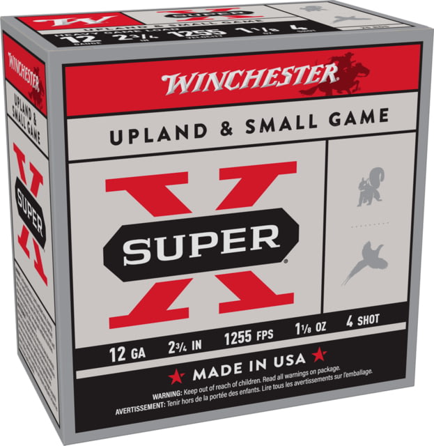 chester Super-X Shotshell 12 Gauge 1 1/8 Oz 2.75in Centerfire Shotgun 25 Rounds Ammo