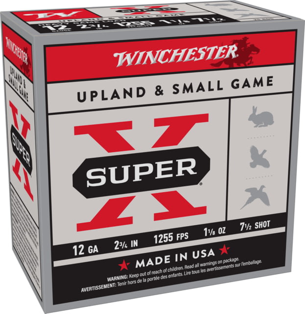 chester Super-X Shotshell 12 Gauge 1 1/8 Oz 2.75in Centerfire Shotgun 25 Rounds Ammo