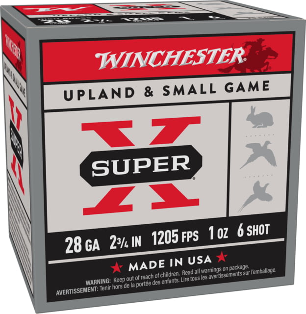 chester Super-X Shotshell 28 Gauge 1 Oz 2.75in Centerfire Shotgun 25 Rounds Ammo