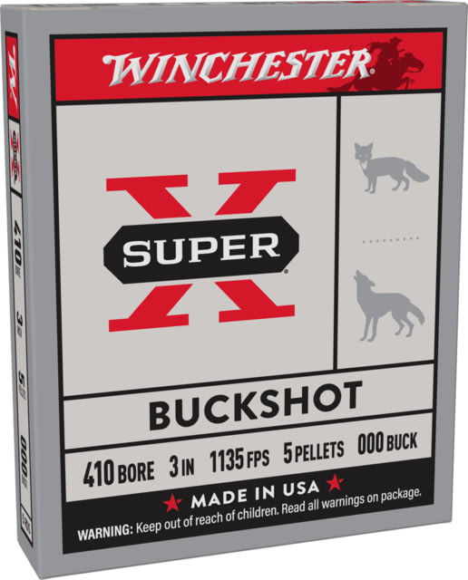 Winchester Super-X .410 Buckshot Ammo 5 Rounds