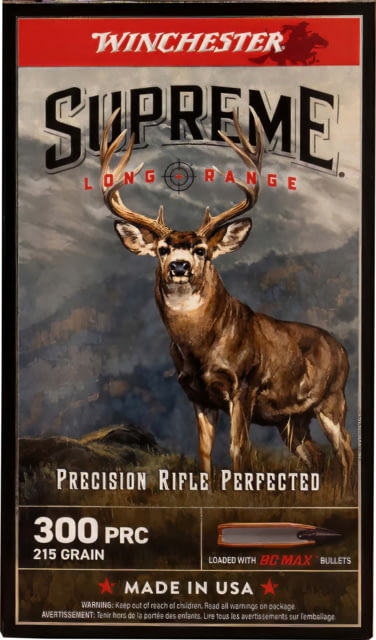 chester Supreme Long Range .300 PRC 195 Grain Jacketed Soft Point Rifle 20 Rounds Ammo